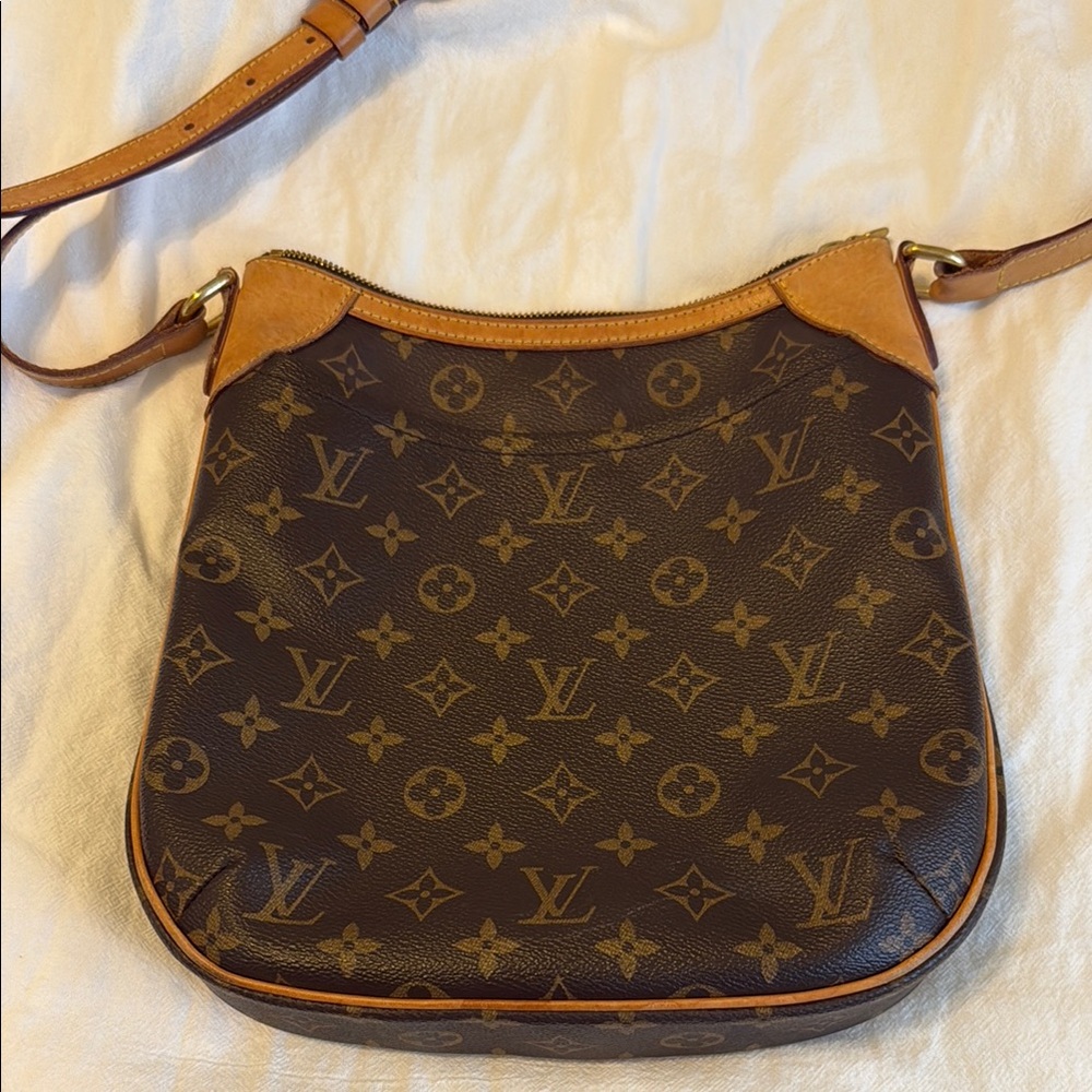 Louis Vuitton Monogram Shoulder Bag in Brown and Tan